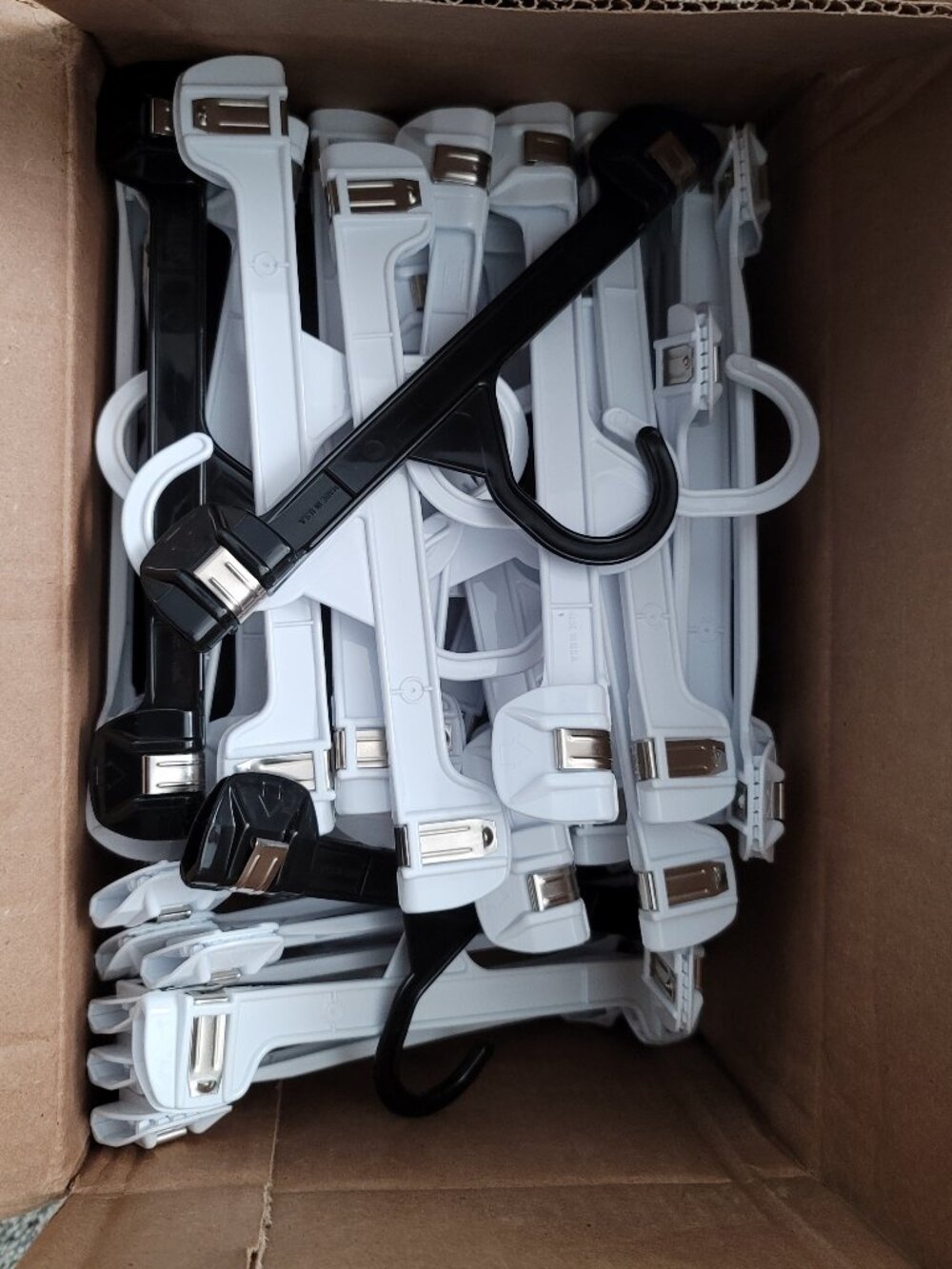 Lot of Over 55 Plastic  Pant Hangers - Pre-Owned